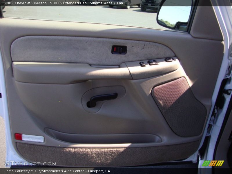 Summit White / Tan 2002 Chevrolet Silverado 1500 LS Extended Cab
