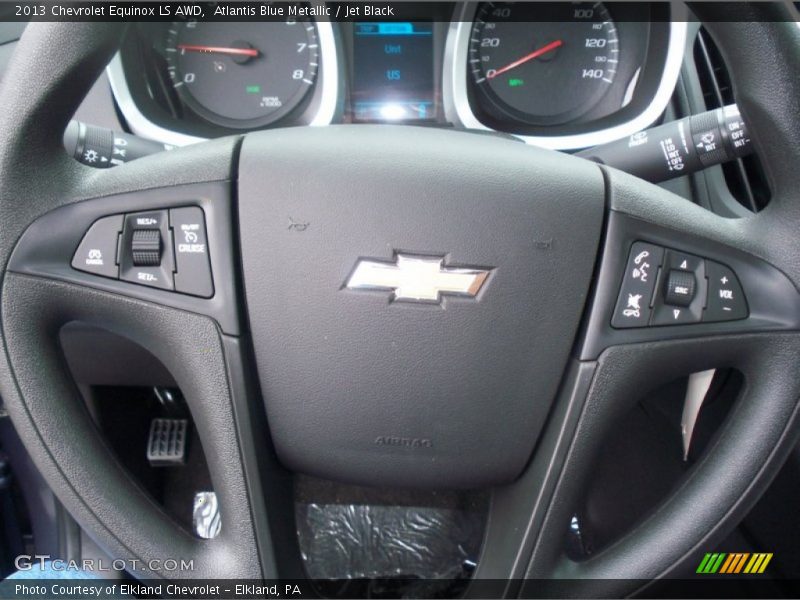 Atlantis Blue Metallic / Jet Black 2013 Chevrolet Equinox LS AWD