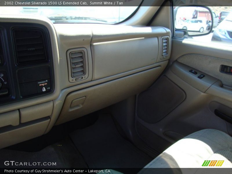 Summit White / Tan 2002 Chevrolet Silverado 1500 LS Extended Cab