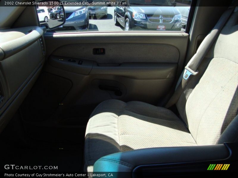 Summit White / Tan 2002 Chevrolet Silverado 1500 LS Extended Cab