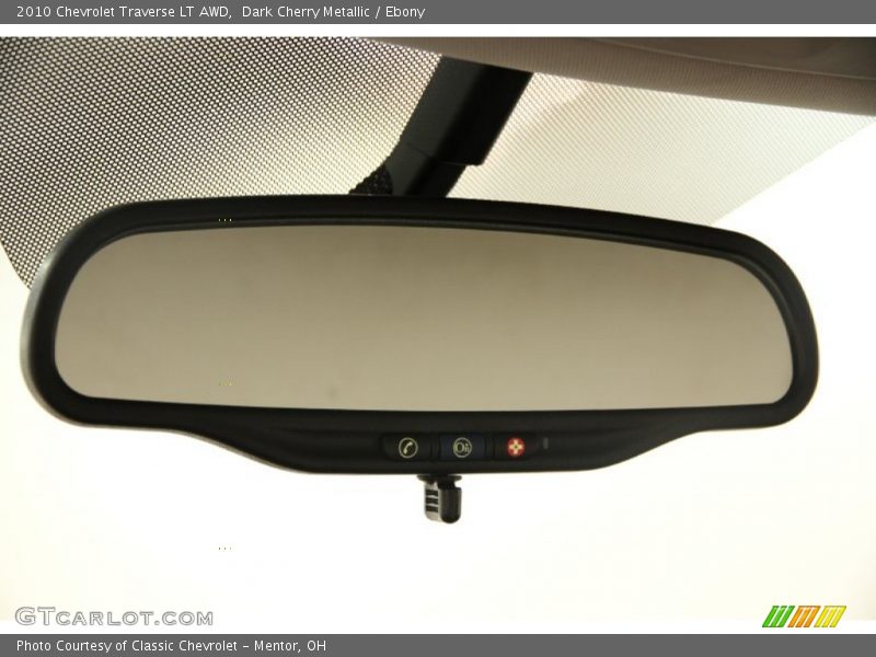 Dark Cherry Metallic / Ebony 2010 Chevrolet Traverse LT AWD