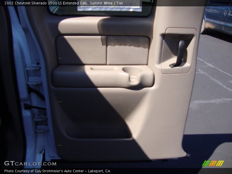 Summit White / Tan 2002 Chevrolet Silverado 1500 LS Extended Cab