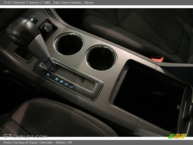 Dark Cherry Metallic / Ebony 2010 Chevrolet Traverse LT AWD