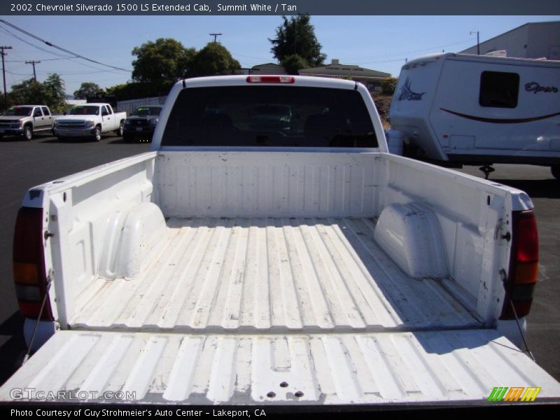 Summit White / Tan 2002 Chevrolet Silverado 1500 LS Extended Cab