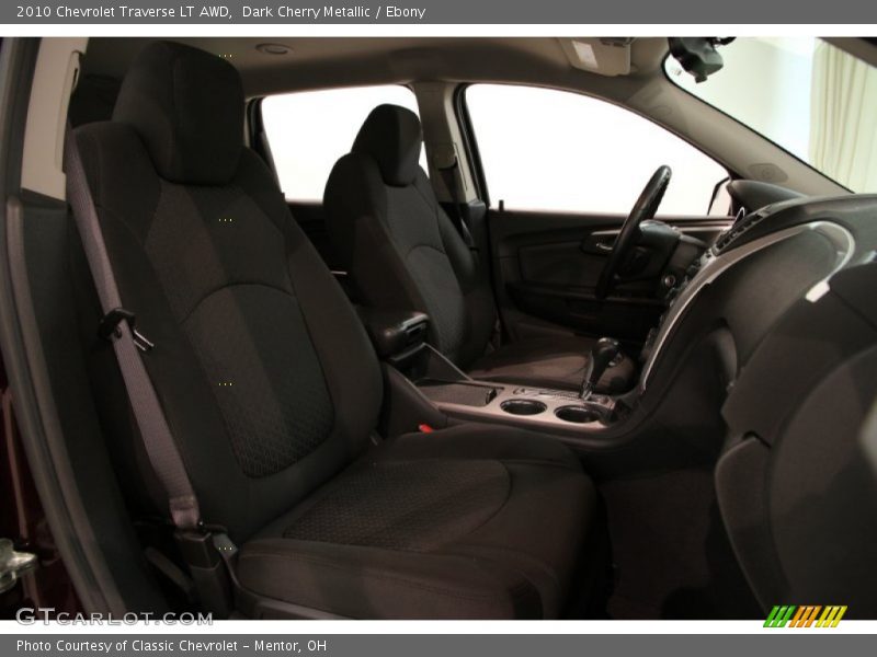 Dark Cherry Metallic / Ebony 2010 Chevrolet Traverse LT AWD