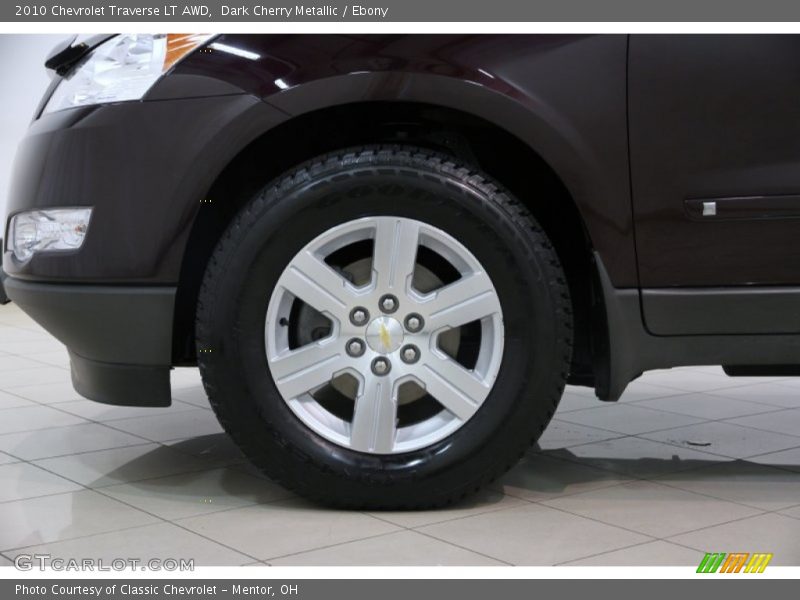 Dark Cherry Metallic / Ebony 2010 Chevrolet Traverse LT AWD