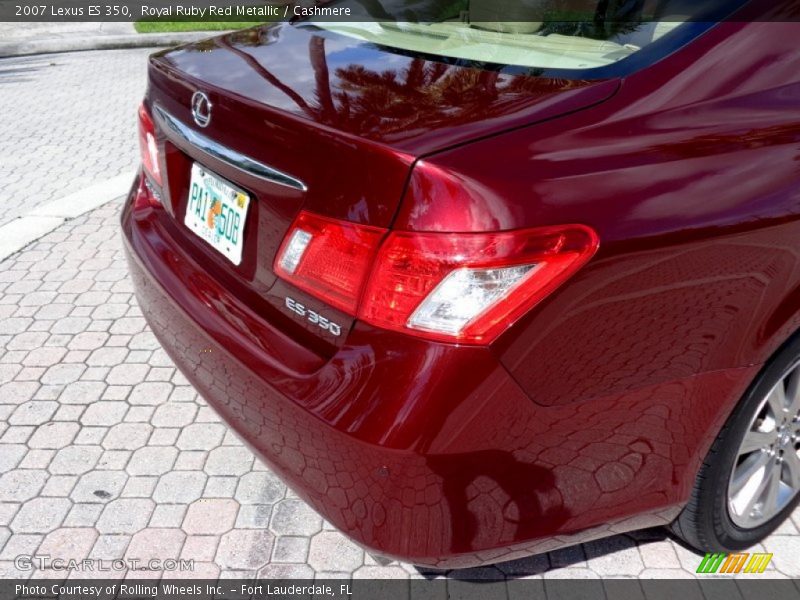 Royal Ruby Red Metallic / Cashmere 2007 Lexus ES 350