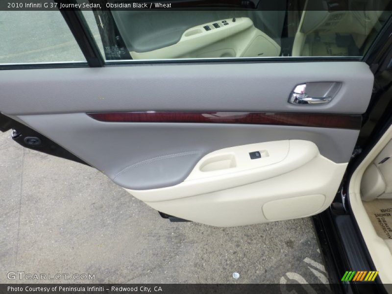 Obsidian Black / Wheat 2010 Infiniti G 37 Journey Sedan