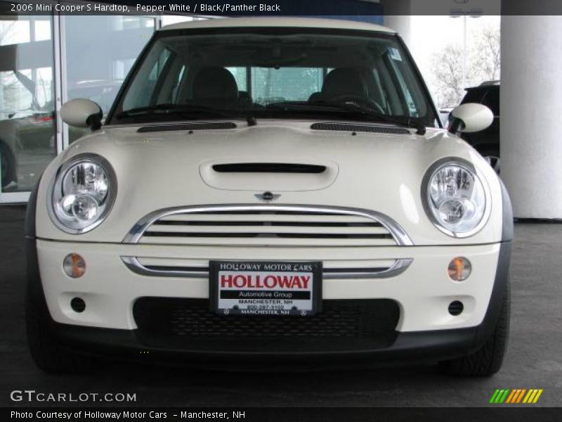 Pepper White / Black/Panther Black 2006 Mini Cooper S Hardtop