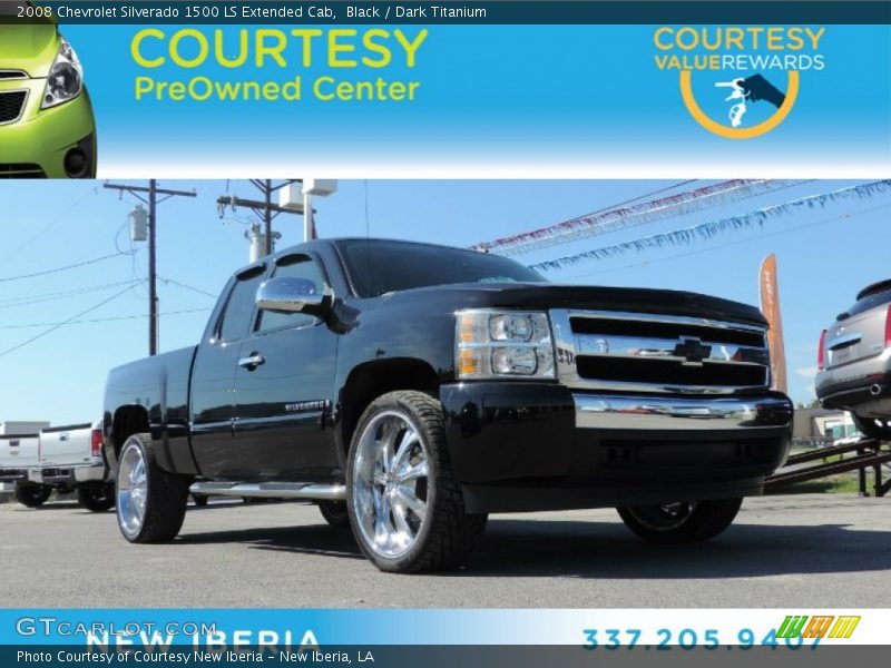 Black / Dark Titanium 2008 Chevrolet Silverado 1500 LS Extended Cab