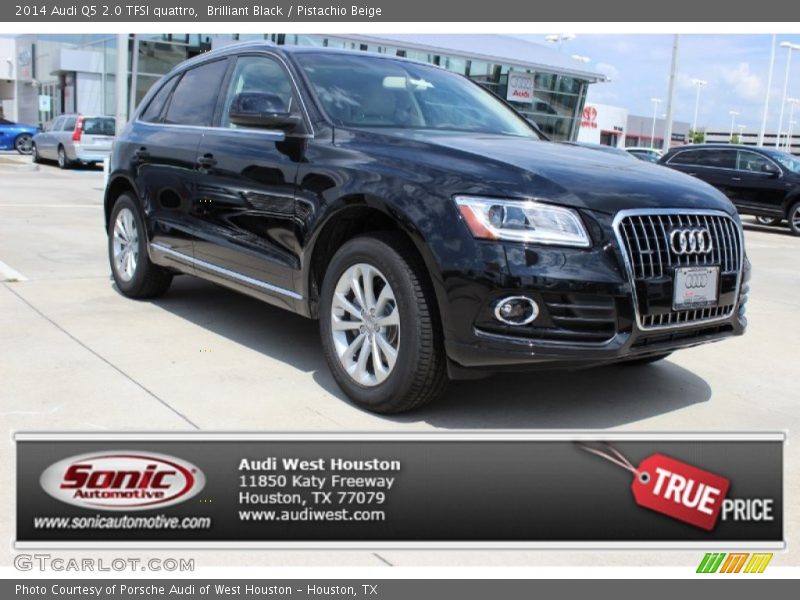 Brilliant Black / Pistachio Beige 2014 Audi Q5 2.0 TFSI quattro