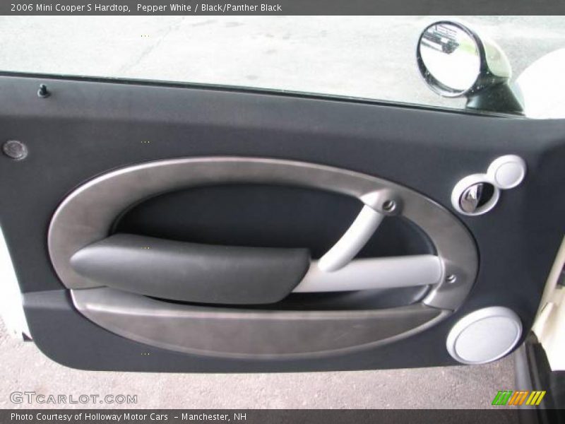 Pepper White / Black/Panther Black 2006 Mini Cooper S Hardtop