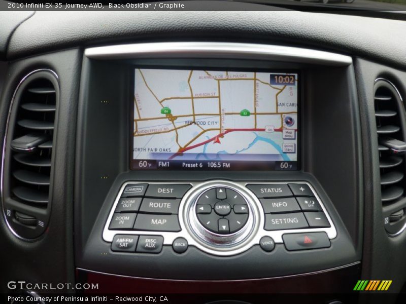 Black Obsidian / Graphite 2010 Infiniti EX 35 Journey AWD
