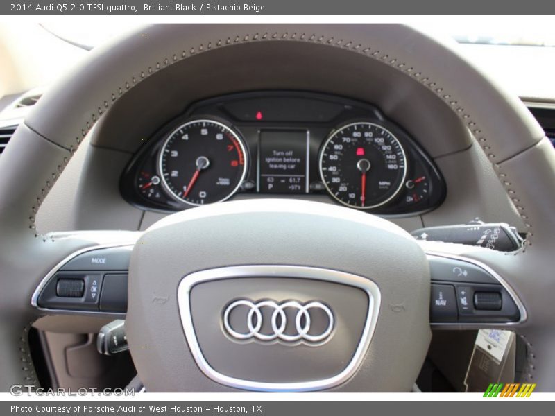 Brilliant Black / Pistachio Beige 2014 Audi Q5 2.0 TFSI quattro