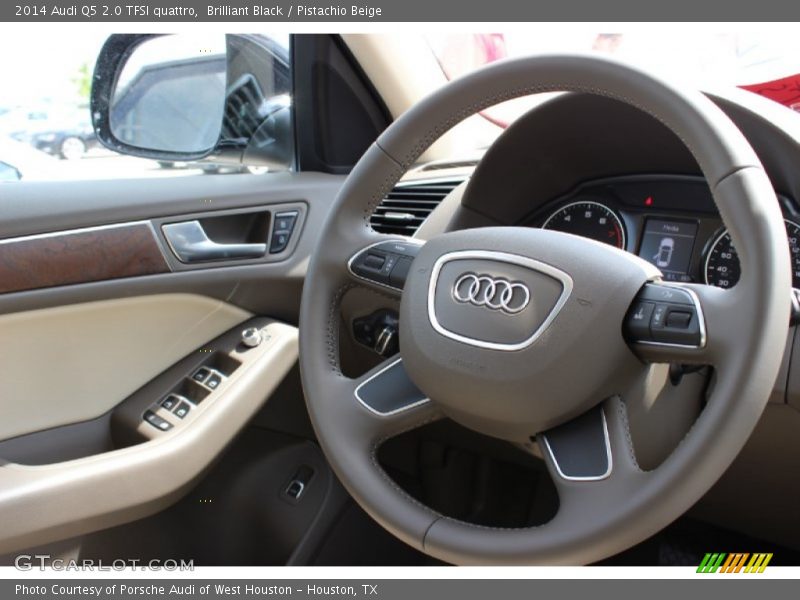 Brilliant Black / Pistachio Beige 2014 Audi Q5 2.0 TFSI quattro