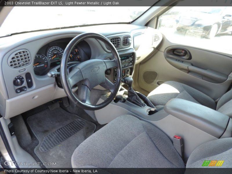 Light Pewter Metallic / Light Oak 2003 Chevrolet TrailBlazer EXT LS