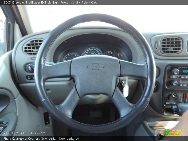 Light Pewter Metallic / Light Oak 2003 Chevrolet TrailBlazer EXT LS