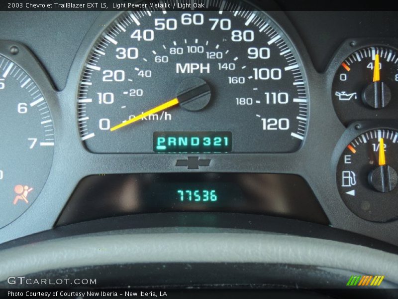 Light Pewter Metallic / Light Oak 2003 Chevrolet TrailBlazer EXT LS