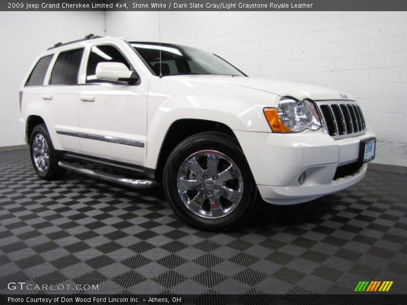 Stone White / Dark Slate Gray/Light Graystone Royale Leather 2009 Jeep Grand Cherokee Limited 4x4