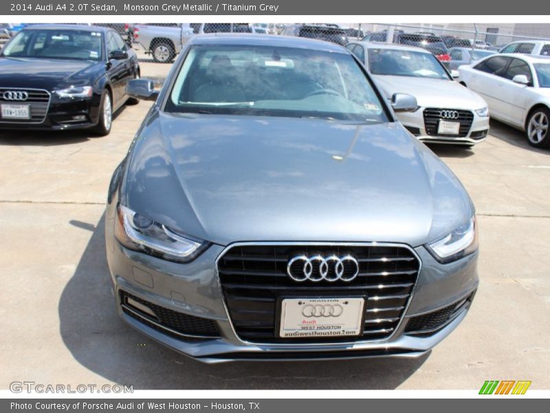 Monsoon Grey Metallic / Titanium Grey 2014 Audi A4 2.0T Sedan