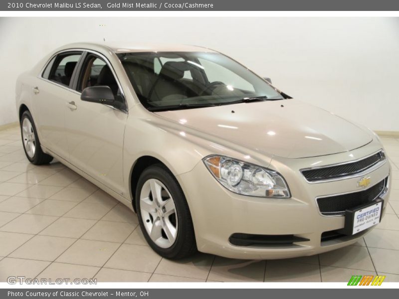 Gold Mist Metallic / Cocoa/Cashmere 2010 Chevrolet Malibu LS Sedan