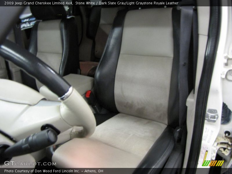 Stone White / Dark Slate Gray/Light Graystone Royale Leather 2009 Jeep Grand Cherokee Limited 4x4