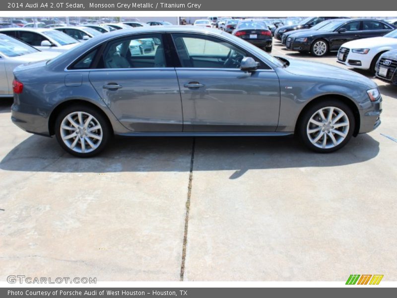 Monsoon Grey Metallic / Titanium Grey 2014 Audi A4 2.0T Sedan