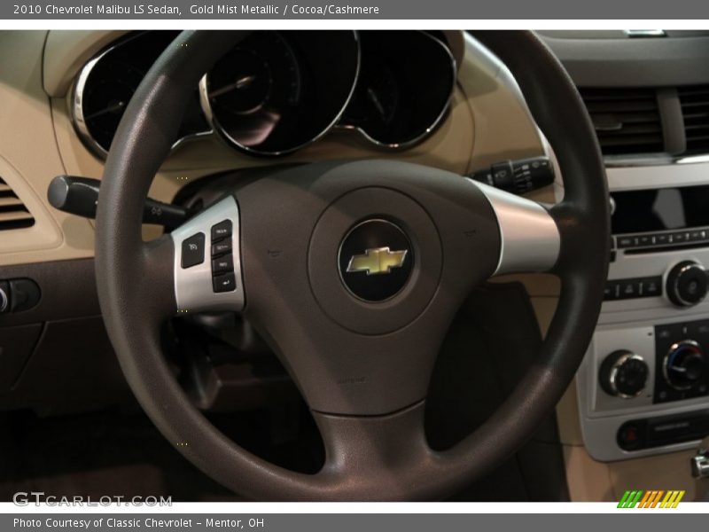Gold Mist Metallic / Cocoa/Cashmere 2010 Chevrolet Malibu LS Sedan