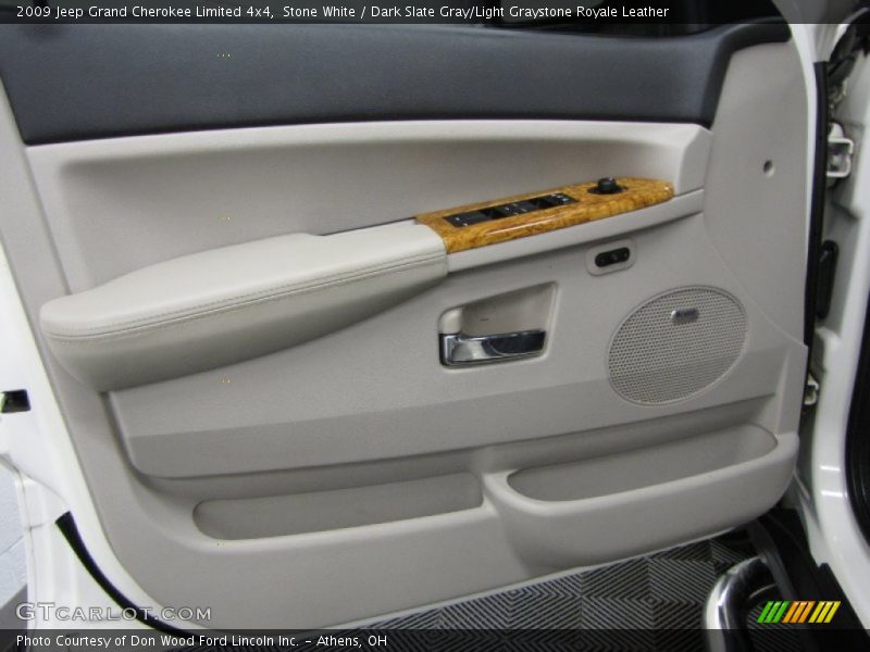 Stone White / Dark Slate Gray/Light Graystone Royale Leather 2009 Jeep Grand Cherokee Limited 4x4