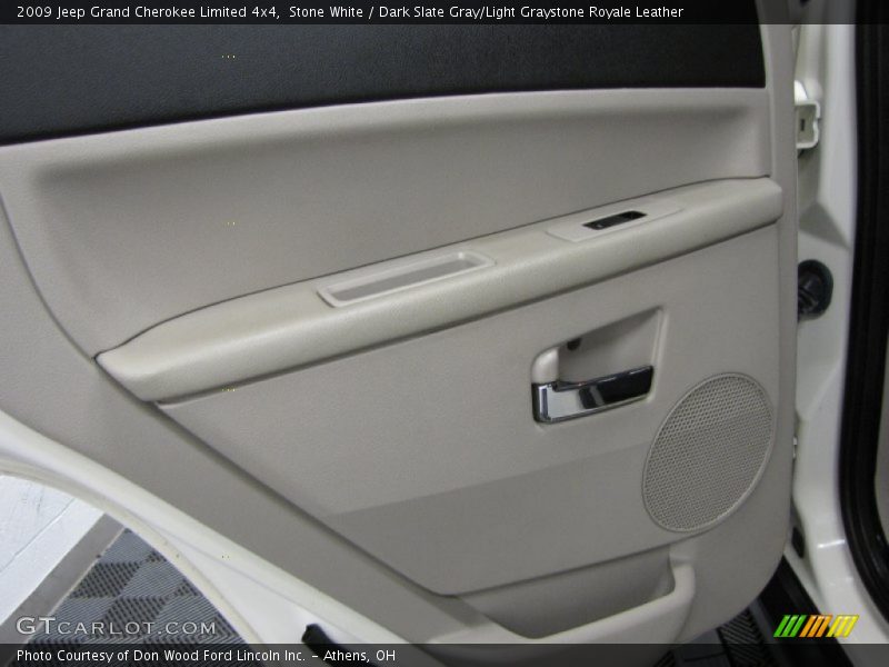 Stone White / Dark Slate Gray/Light Graystone Royale Leather 2009 Jeep Grand Cherokee Limited 4x4