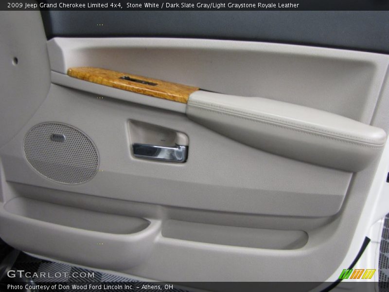 Stone White / Dark Slate Gray/Light Graystone Royale Leather 2009 Jeep Grand Cherokee Limited 4x4