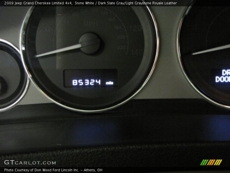 Stone White / Dark Slate Gray/Light Graystone Royale Leather 2009 Jeep Grand Cherokee Limited 4x4