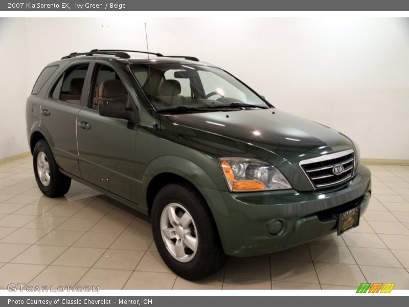 Ivy Green / Beige 2007 Kia Sorento EX