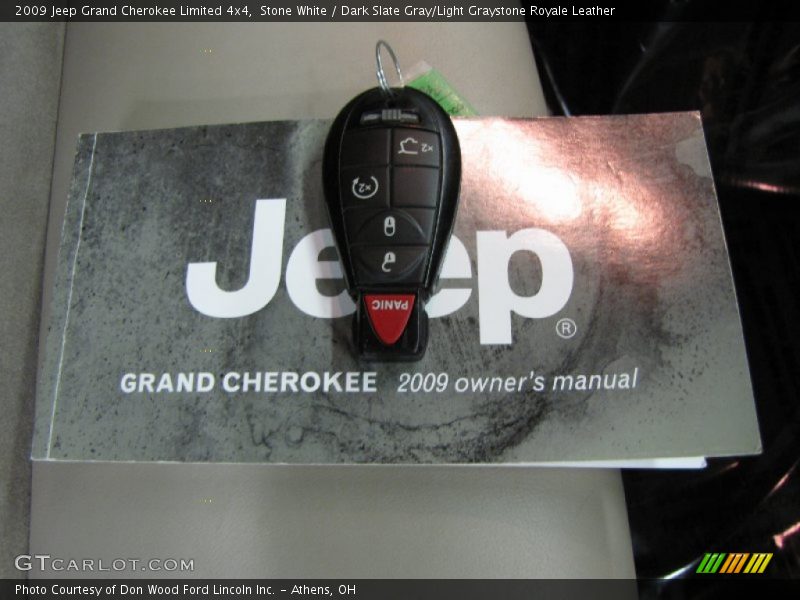 Stone White / Dark Slate Gray/Light Graystone Royale Leather 2009 Jeep Grand Cherokee Limited 4x4