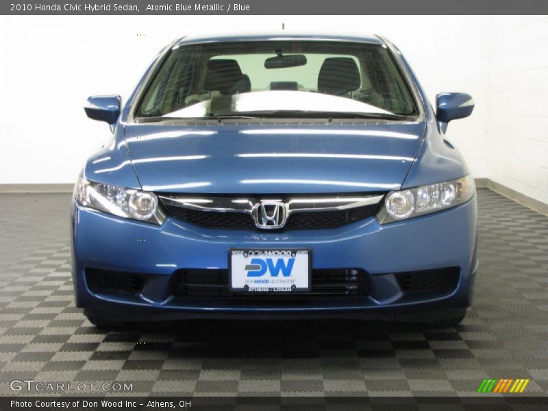 Atomic Blue Metallic / Blue 2010 Honda Civic Hybrid Sedan