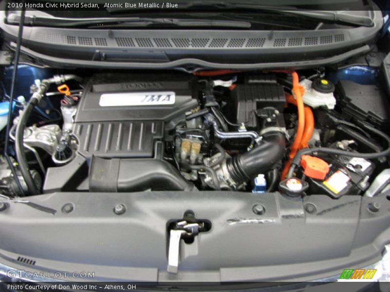Atomic Blue Metallic / Blue 2010 Honda Civic Hybrid Sedan