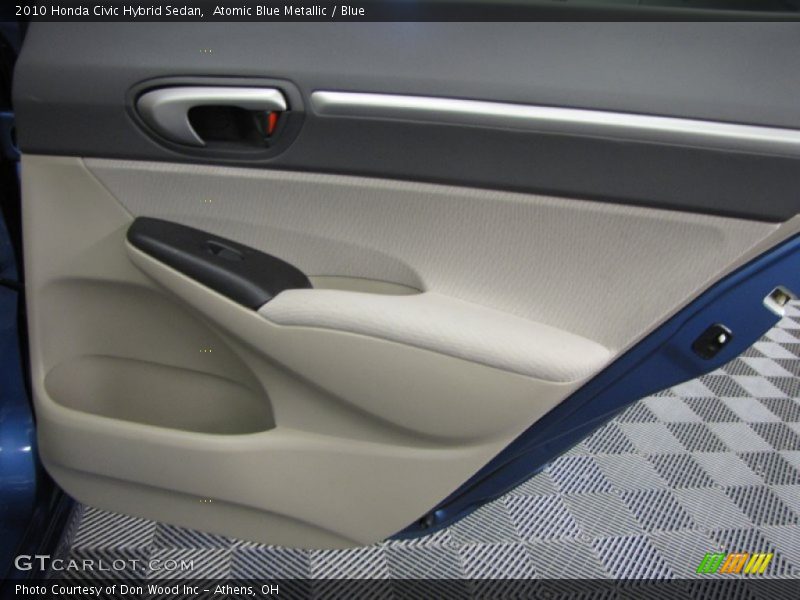 Atomic Blue Metallic / Blue 2010 Honda Civic Hybrid Sedan