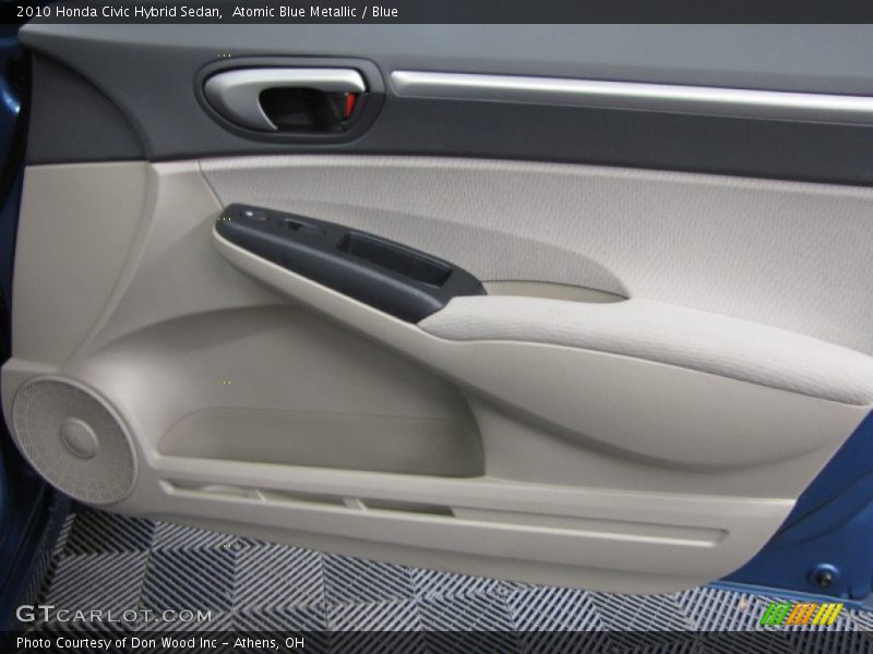Atomic Blue Metallic / Blue 2010 Honda Civic Hybrid Sedan
