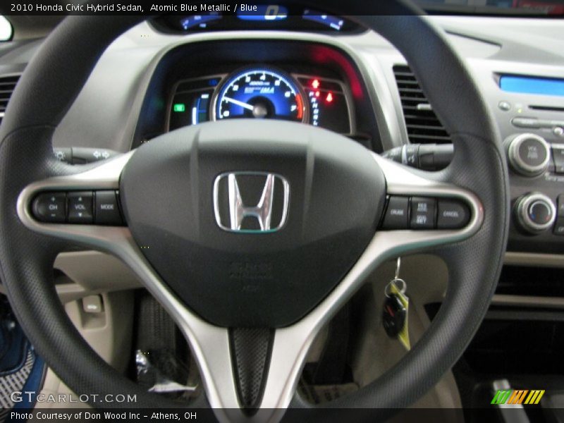 Atomic Blue Metallic / Blue 2010 Honda Civic Hybrid Sedan