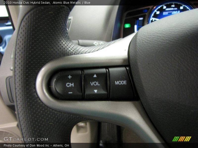 Atomic Blue Metallic / Blue 2010 Honda Civic Hybrid Sedan