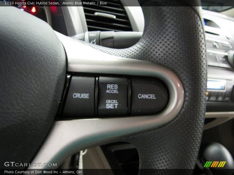 Atomic Blue Metallic / Blue 2010 Honda Civic Hybrid Sedan