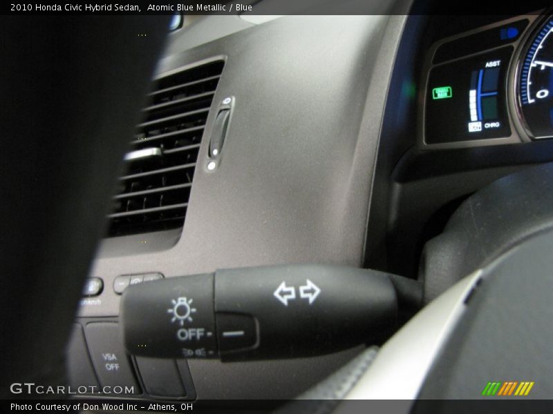 Atomic Blue Metallic / Blue 2010 Honda Civic Hybrid Sedan