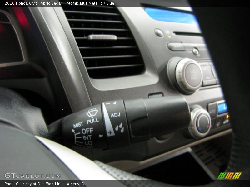 Atomic Blue Metallic / Blue 2010 Honda Civic Hybrid Sedan