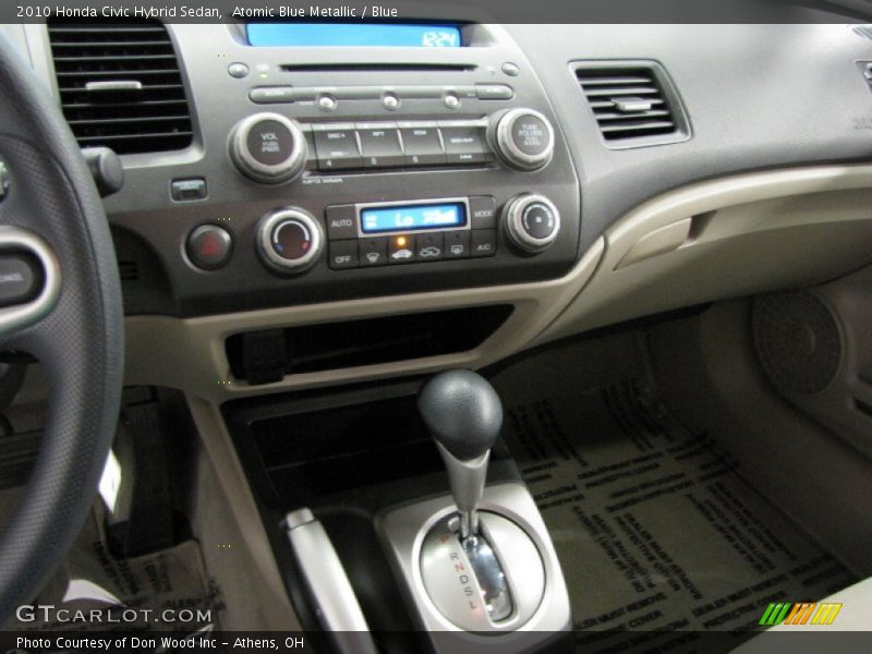 Atomic Blue Metallic / Blue 2010 Honda Civic Hybrid Sedan