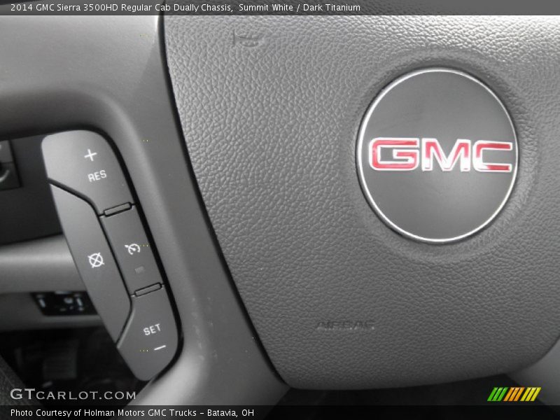 Summit White / Dark Titanium 2014 GMC Sierra 3500HD Regular Cab Dually Chassis