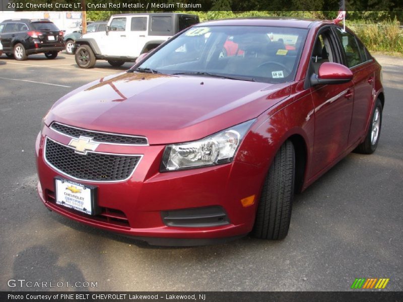 Crystal Red Metallic / Medium Titanium 2012 Chevrolet Cruze LT