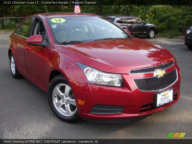 Crystal Red Metallic / Medium Titanium 2012 Chevrolet Cruze LT