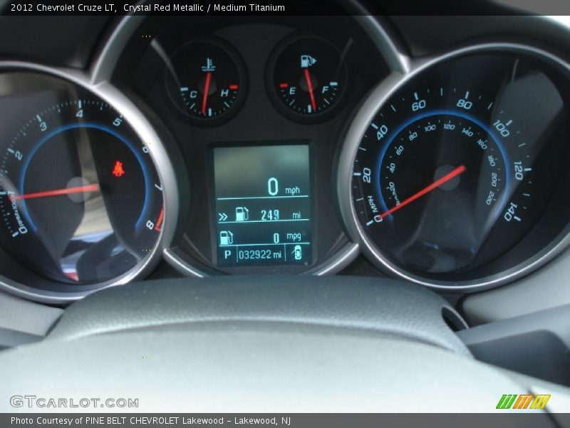 Crystal Red Metallic / Medium Titanium 2012 Chevrolet Cruze LT