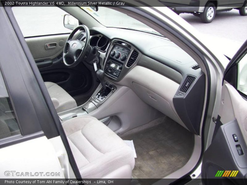 Millennium Silver Metallic / Gray 2002 Toyota Highlander V6 4WD