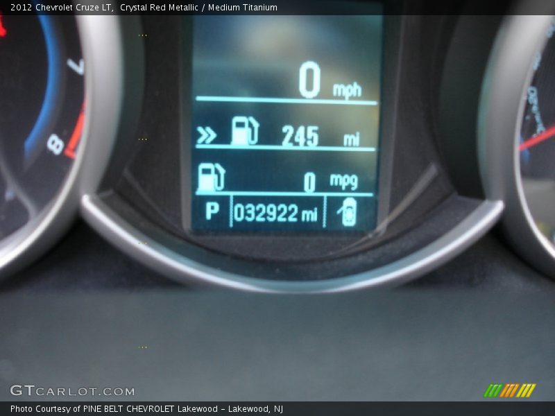 Crystal Red Metallic / Medium Titanium 2012 Chevrolet Cruze LT
